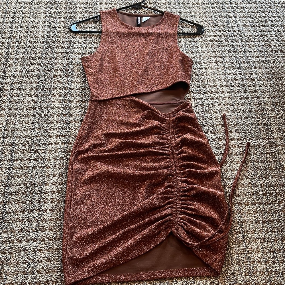 HM mini glitter brown with tone of reddish brown